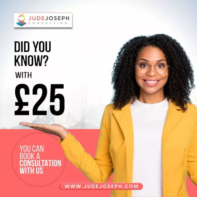 Ever thought of booking a consultation with us, but skeptical about our rates?

Did you know?

With just £25, you can book a session with us. 

What's the delay? Hurry now to link in bio to get started.
.
.
.
.
.

#judejosephconsulting #consulting #consultantuk #managementconsultant #management #training #entrepreneur #strategy  #business #businessconsultant #businesstransformation #coaching #technology#leadership #consultant #businessgrowth #businessbooking